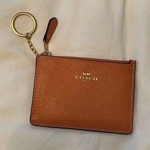 COACH mini skinny id keychain case. New with tags